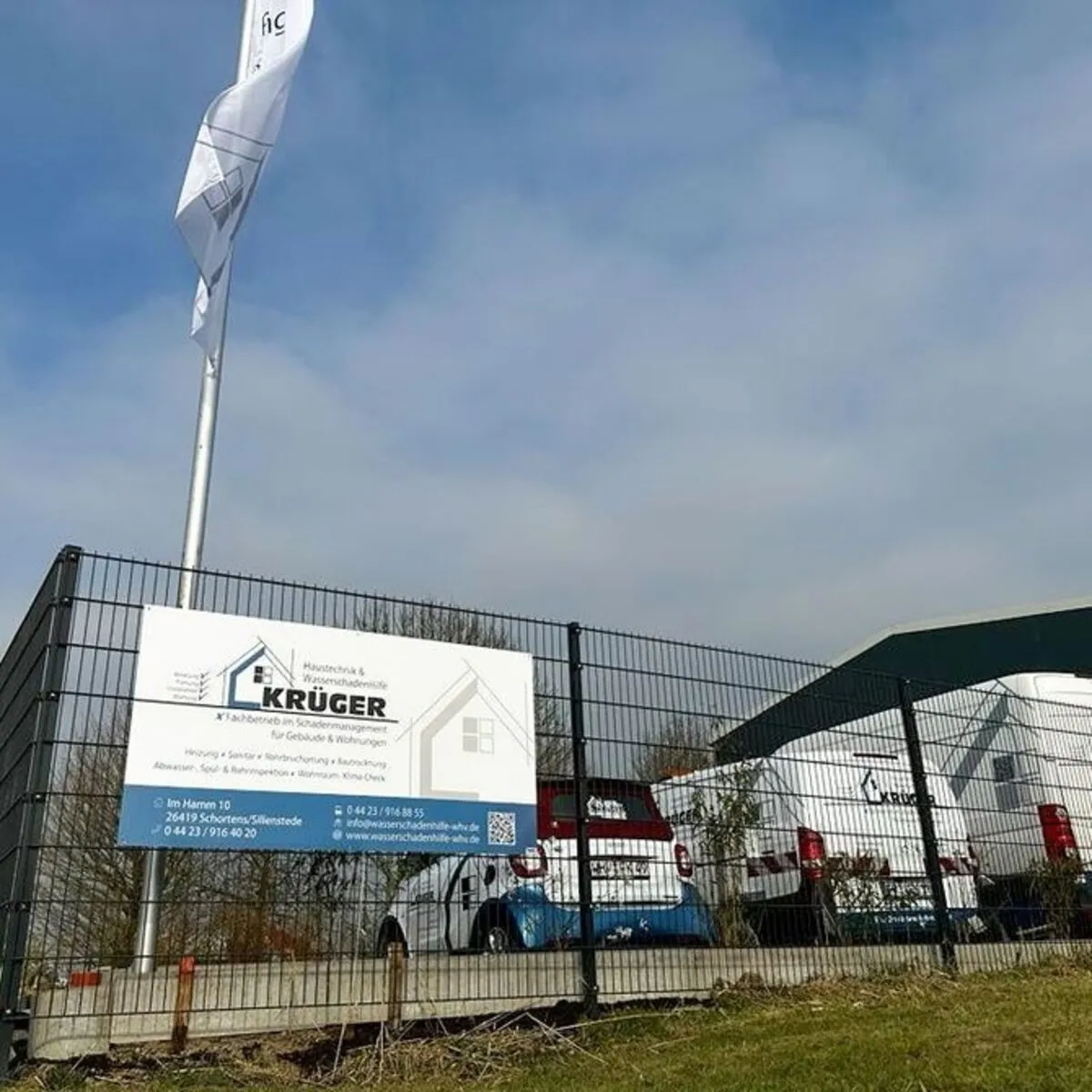 Betriebsgelände der Firma Krüger in Schortens